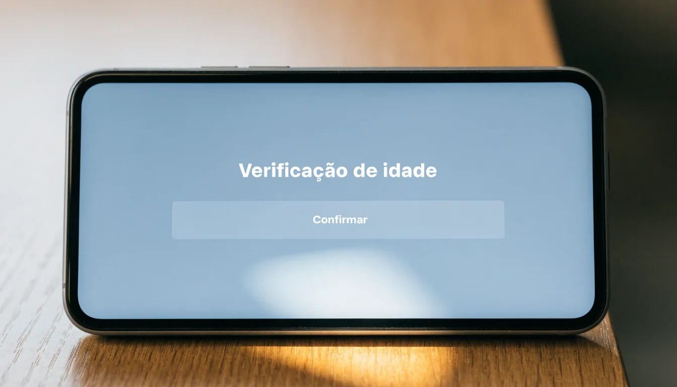Uma folha de licença em papel com um selo vermelho, pousada numa secretária de madeira ao lado de uma caneta